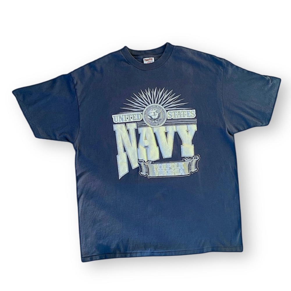 Vintage United States Navy Graphic Tee - Navy Blue